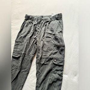 dark green/grey joggers from banana republic